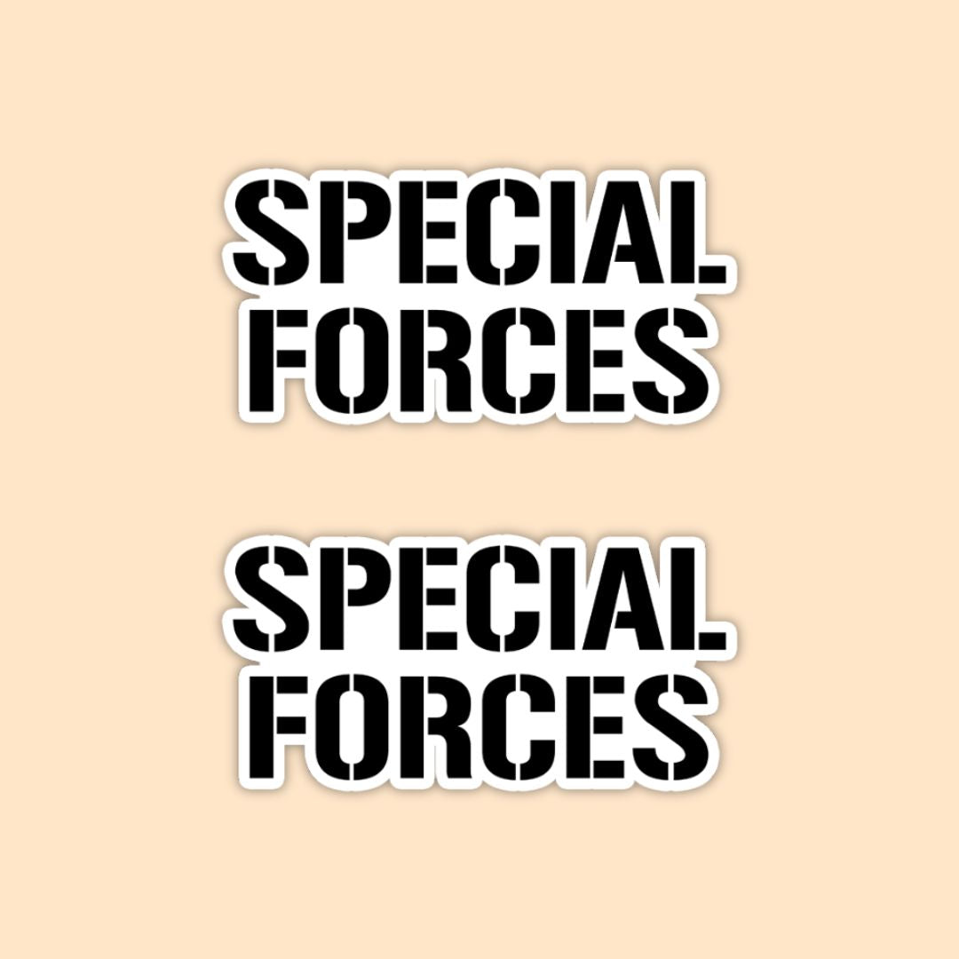 Special Forces Typography Vinyl Sticker