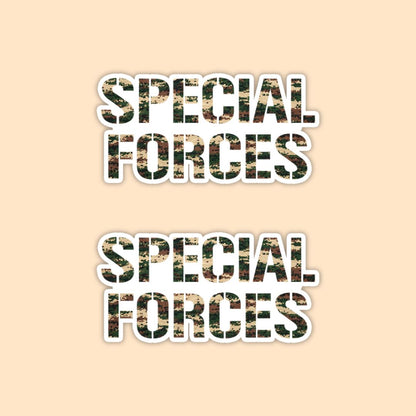 Special Forces Typography Vinyl Sticker