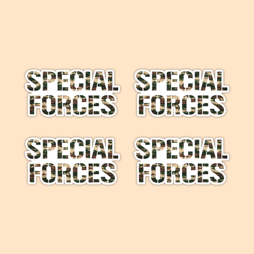 Special Forces Typography Vinyl Sticker