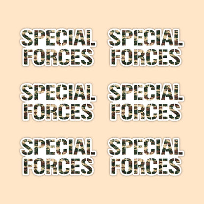 Special Forces Typography Vinyl Sticker