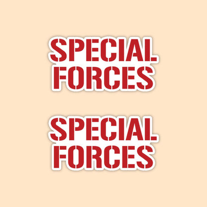 Special Forces Typography Vinyl Sticker