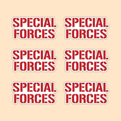 Special Forces Typography Vinyl Sticker