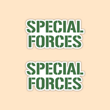 Special Forces Typography Vinyl Sticker