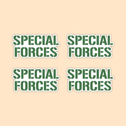 Special Forces Typography Vinyl Sticker