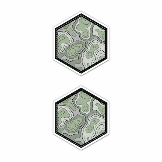 Topographic Map Morale Sticker