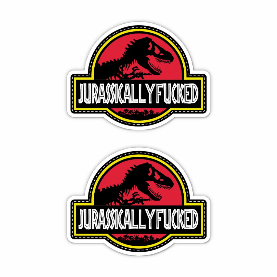 Jurassically F**ked Sticker