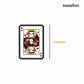 King Of Heart Playing Card Sticker
