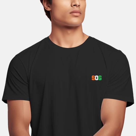 Special Operations Group Tricolor Oversized Black T-shirt