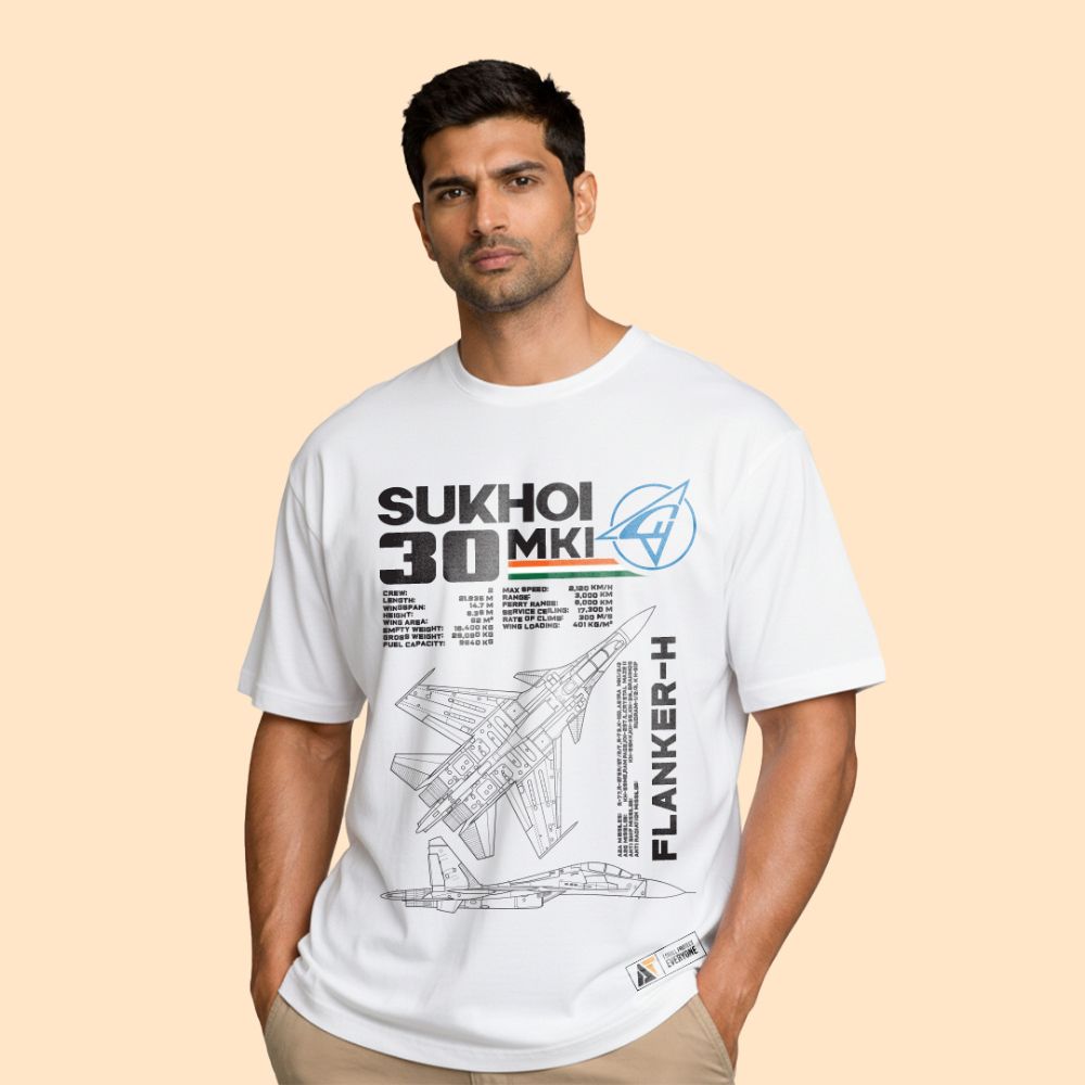 Sukhoi-30 Flanker-H White T-Shirt for men