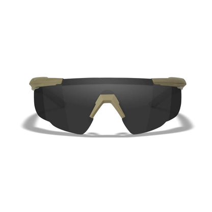 Saber Advanced Sunglasses - Matte Tan Frame with Smoke Grey Interchange