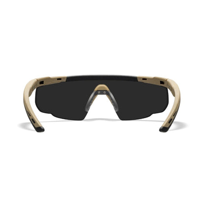 Saber Advanced Sunglasses - Matte Tan Frame with Smoke Grey Interchange