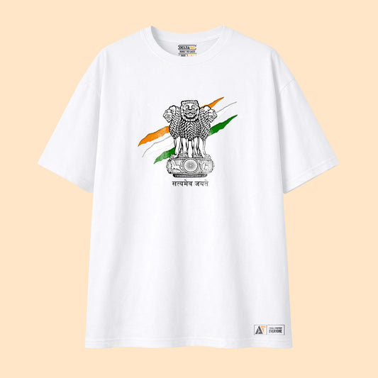 State Emblem of India Oversized T-Shirt