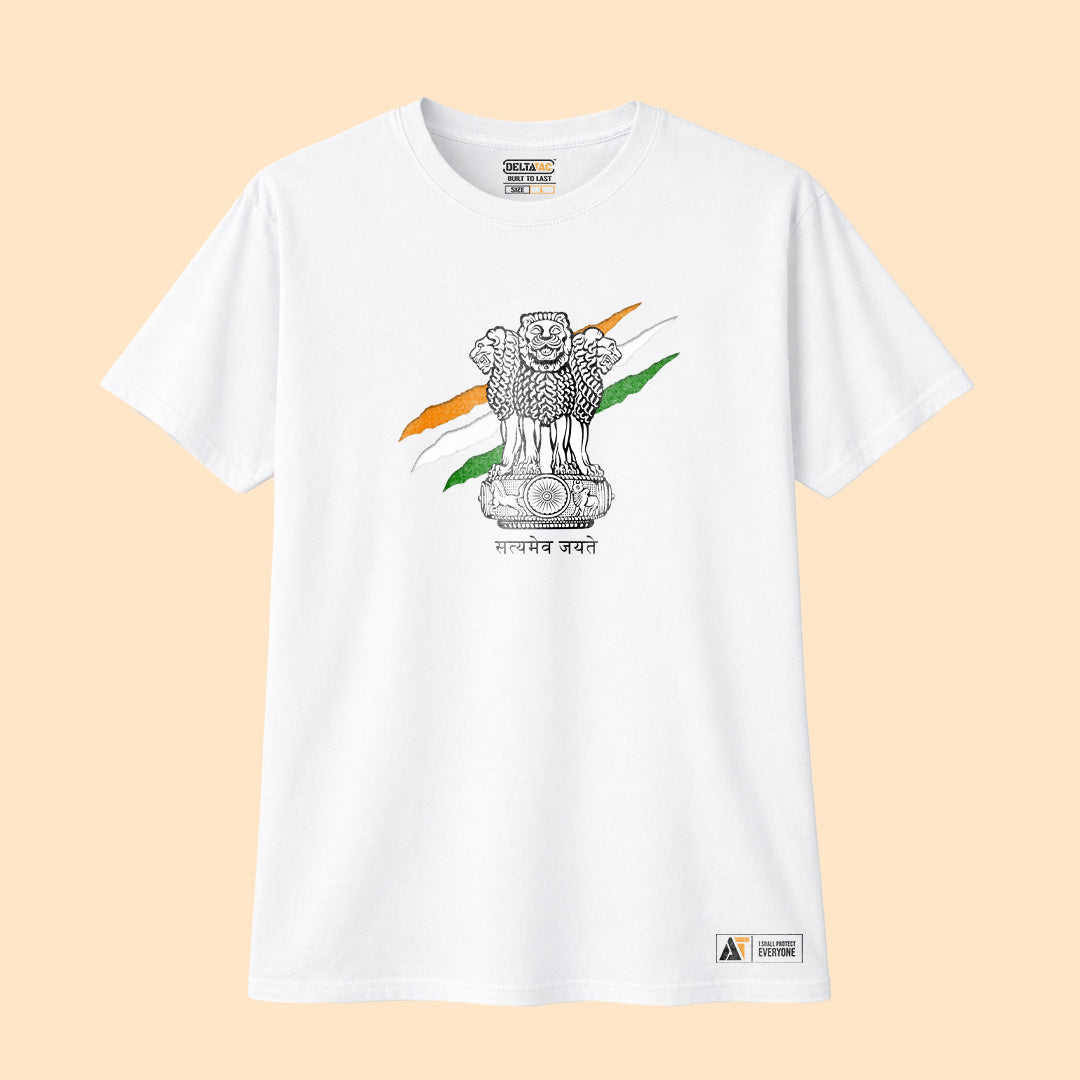 State Emblem of India Oversized T-Shirt