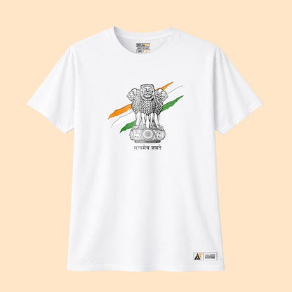 State Emblem of India Oversized T-Shirt