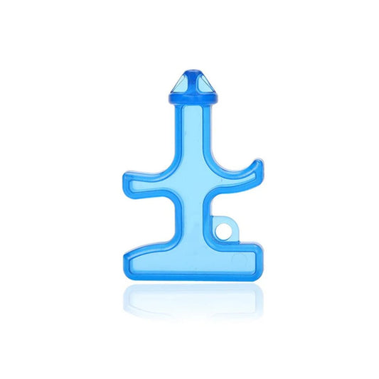 Self Defense Stinger Tool Keychain- Clear Blue