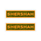 Shershah Name Tab Stickers - Pack of 2