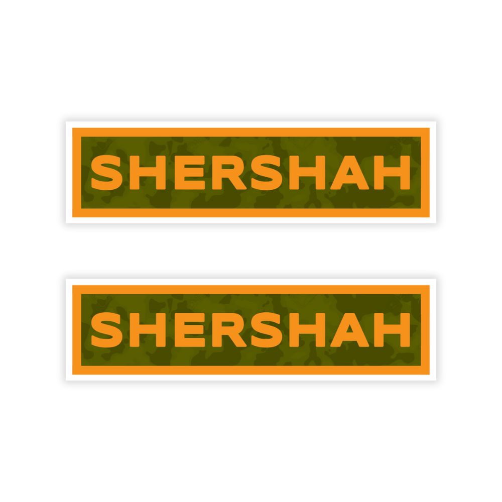 Shershah Name Tab Stickers - Pack of 2