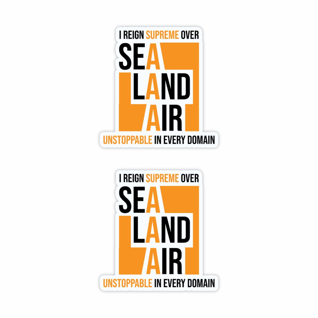 Sea Land Air Sticker