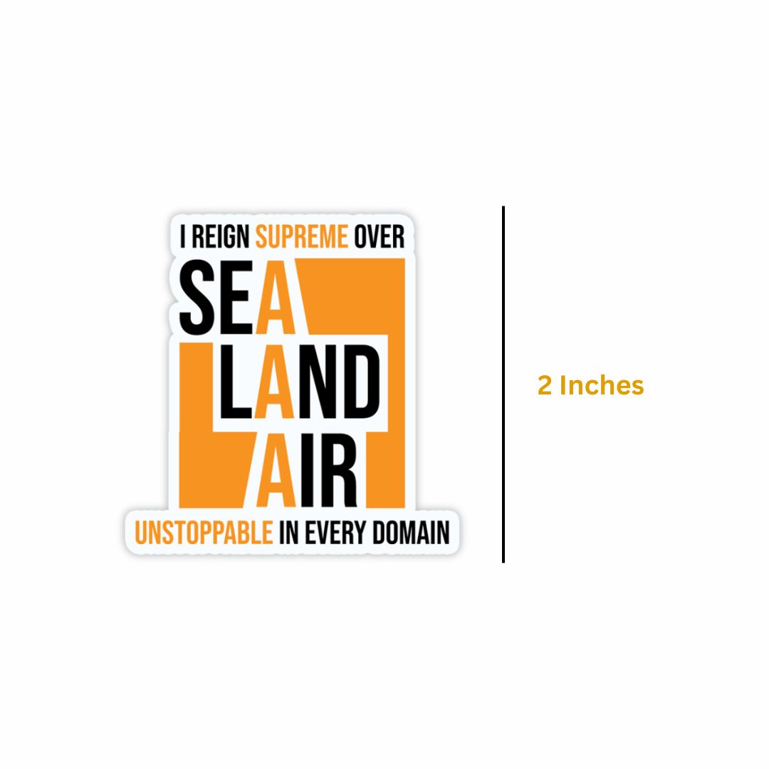 Sea Land Air Sticker