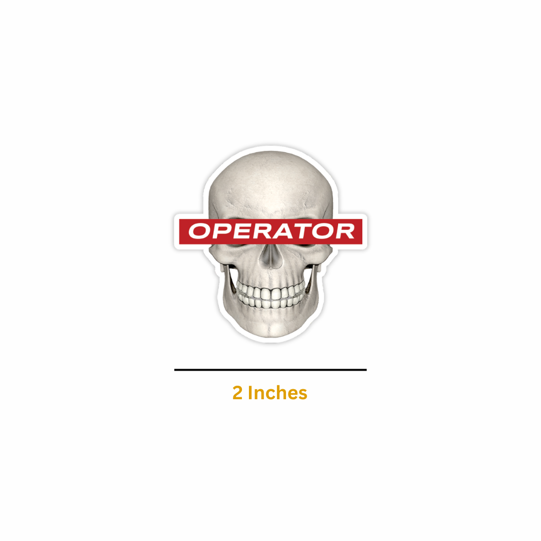 Operator Skull Sticker (Pack of 2) - Mini Military Series