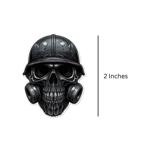 Mini Skull Tribe Sticker (Pack of 2) - Mini Military Stickers