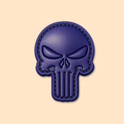 Tactical Skull Die-Cut Velcro Patch | Contoured PVC Morale Patch | Deltatac
