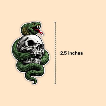 Skull Viper Vinyl Sticker