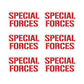 Special Forces Typography Vinyl Sticker