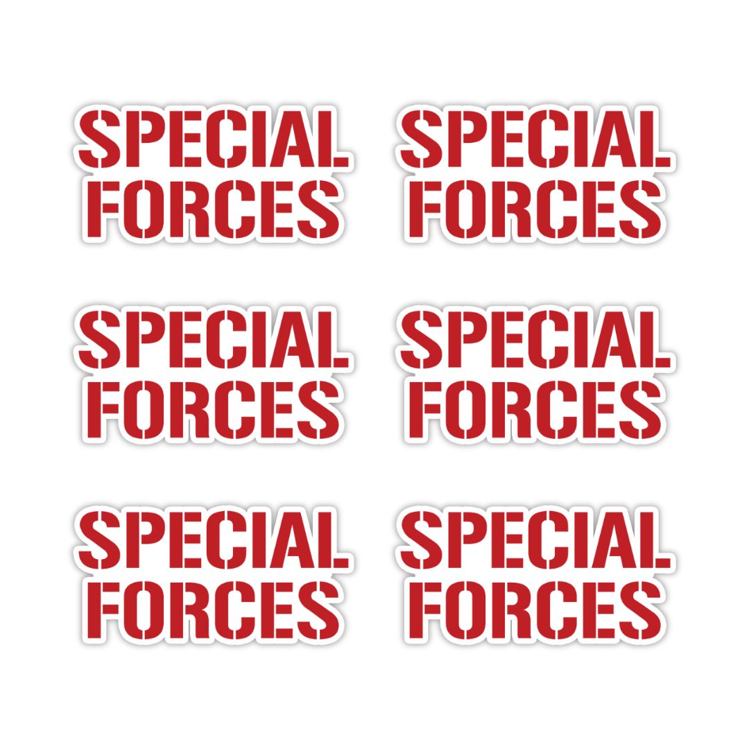 Special Forces Typography Vinyl Sticker