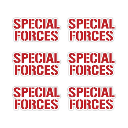 Special Forces Typography Vinyl Sticker
