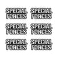 Special Forces Typography Vinyl Sticker