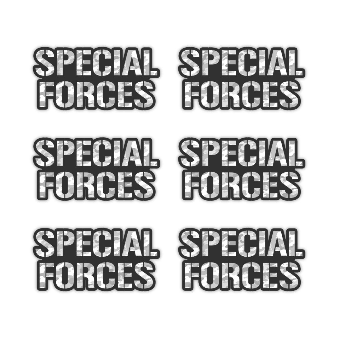 Special Forces Typography Vinyl Sticker