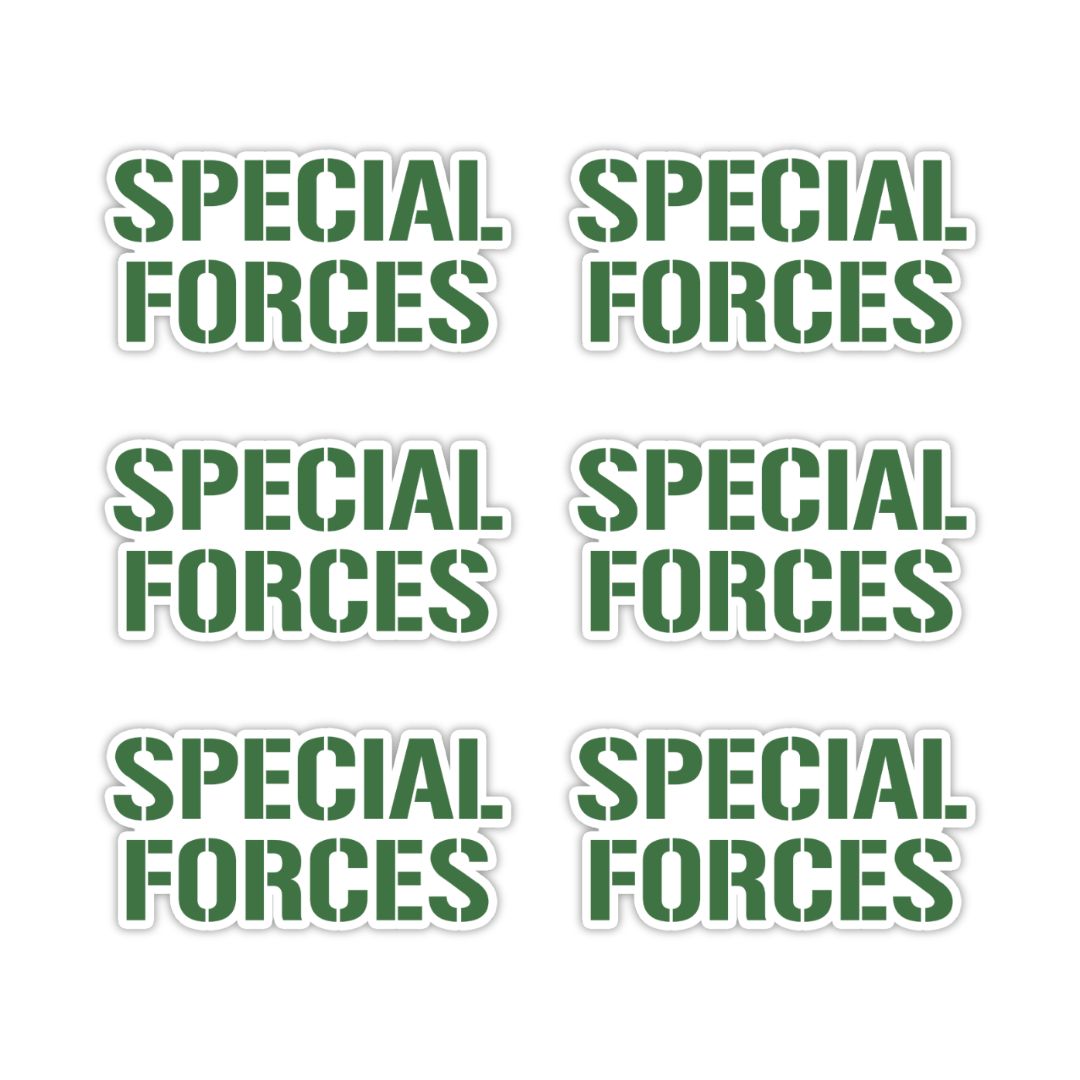 Special Forces Typography Vinyl Sticker