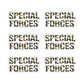Special Forces Typography Vinyl Sticker