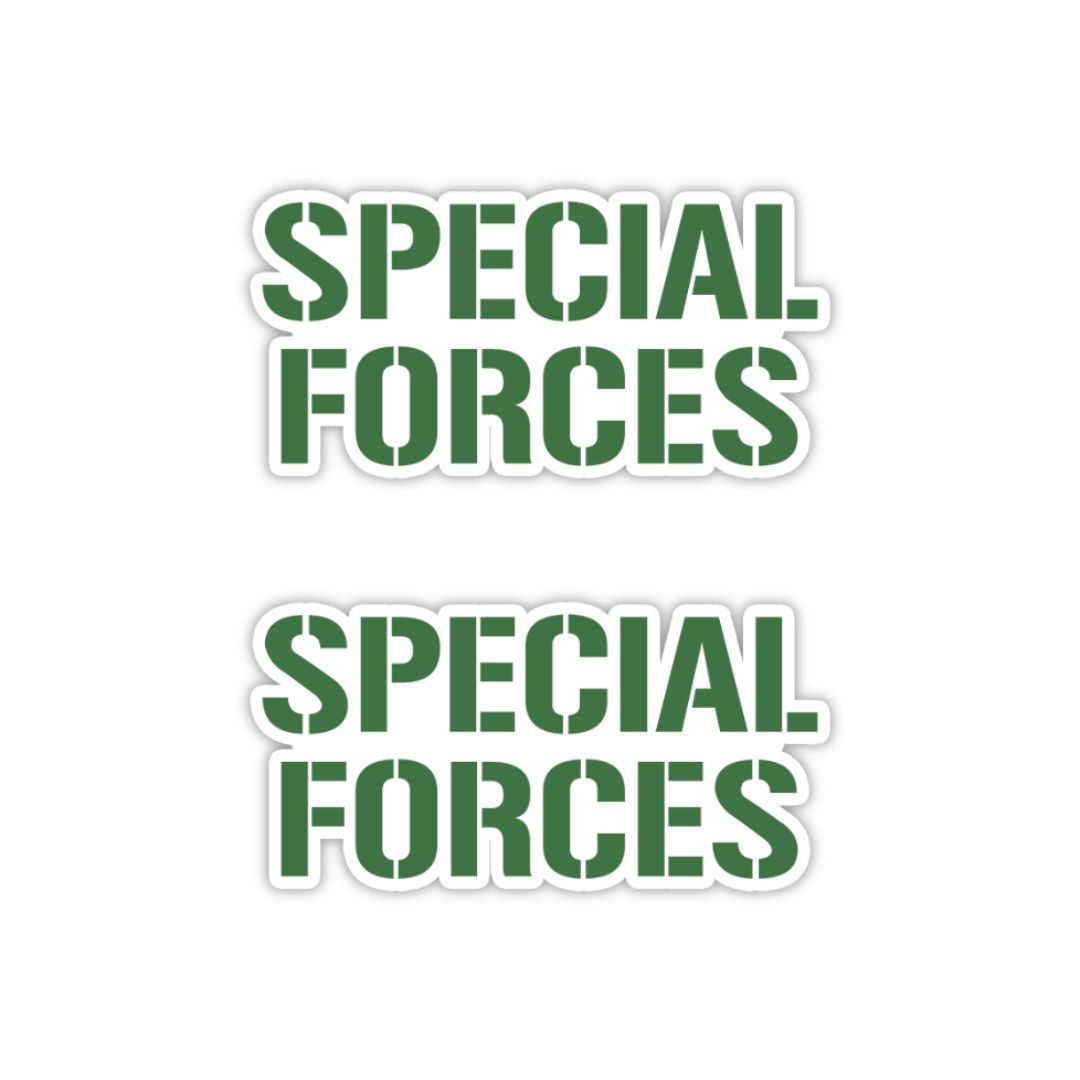 Special Forces Typography Vinyl Sticker
