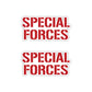 Special Forces Typography Vinyl Sticker