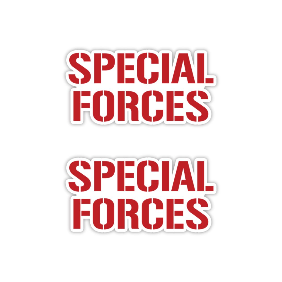Special Forces Typography Vinyl Sticker