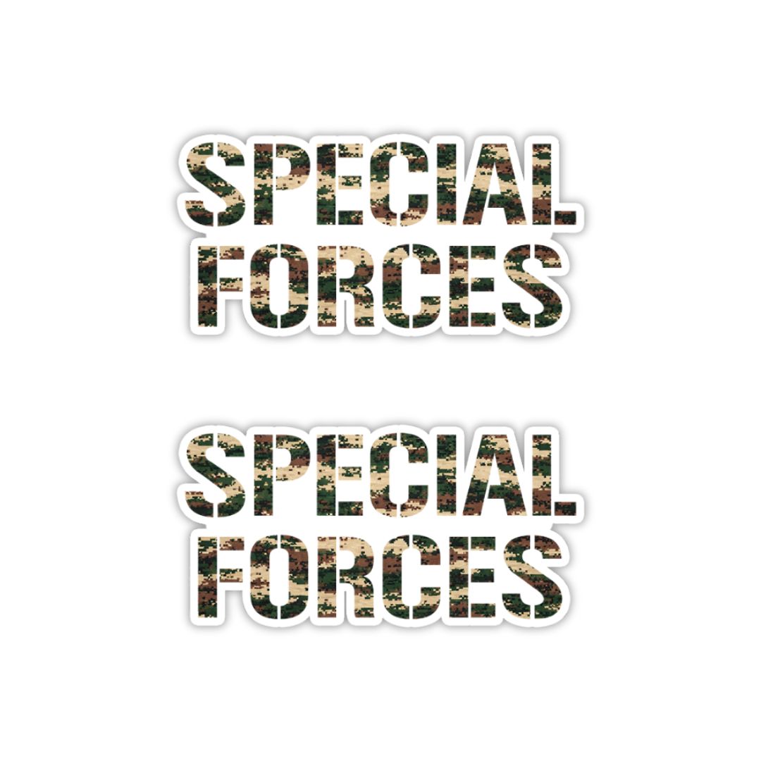 Special Forces Typography Vinyl Sticker