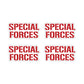 Special Forces Typography Vinyl Sticker
