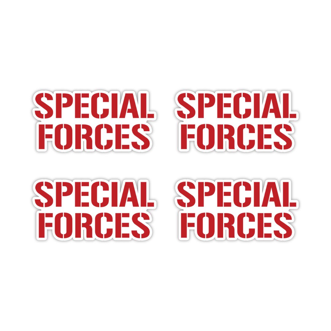 Special Forces Typography Vinyl Sticker