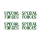 Special Forces Typography Vinyl Sticker