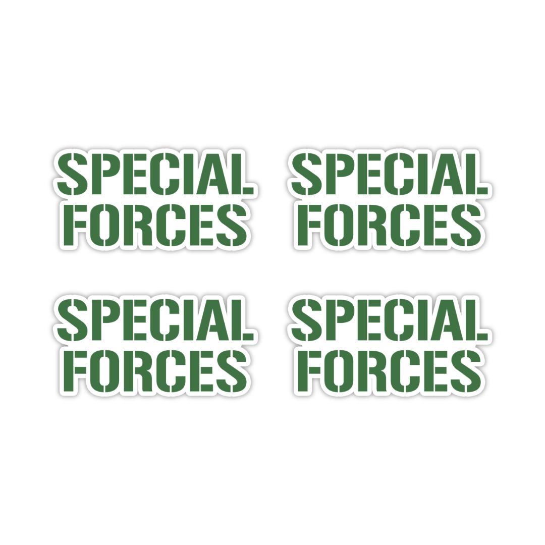 Special Forces Typography Vinyl Sticker