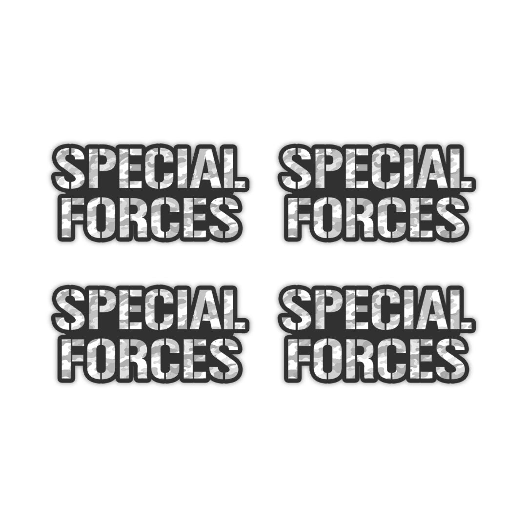 Special Forces Typography Vinyl Sticker
