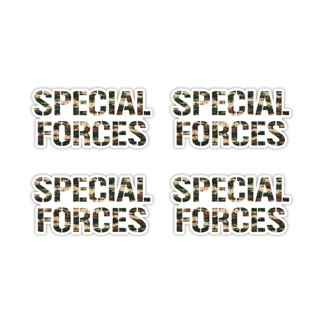 Special Forces Typography Vinyl Sticker