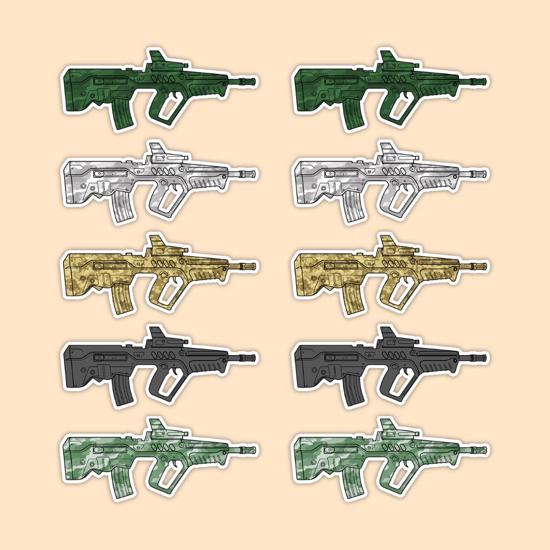 IWI Tavor Tactical Vector Vinyl Sticker | Iconic Bullpup Design