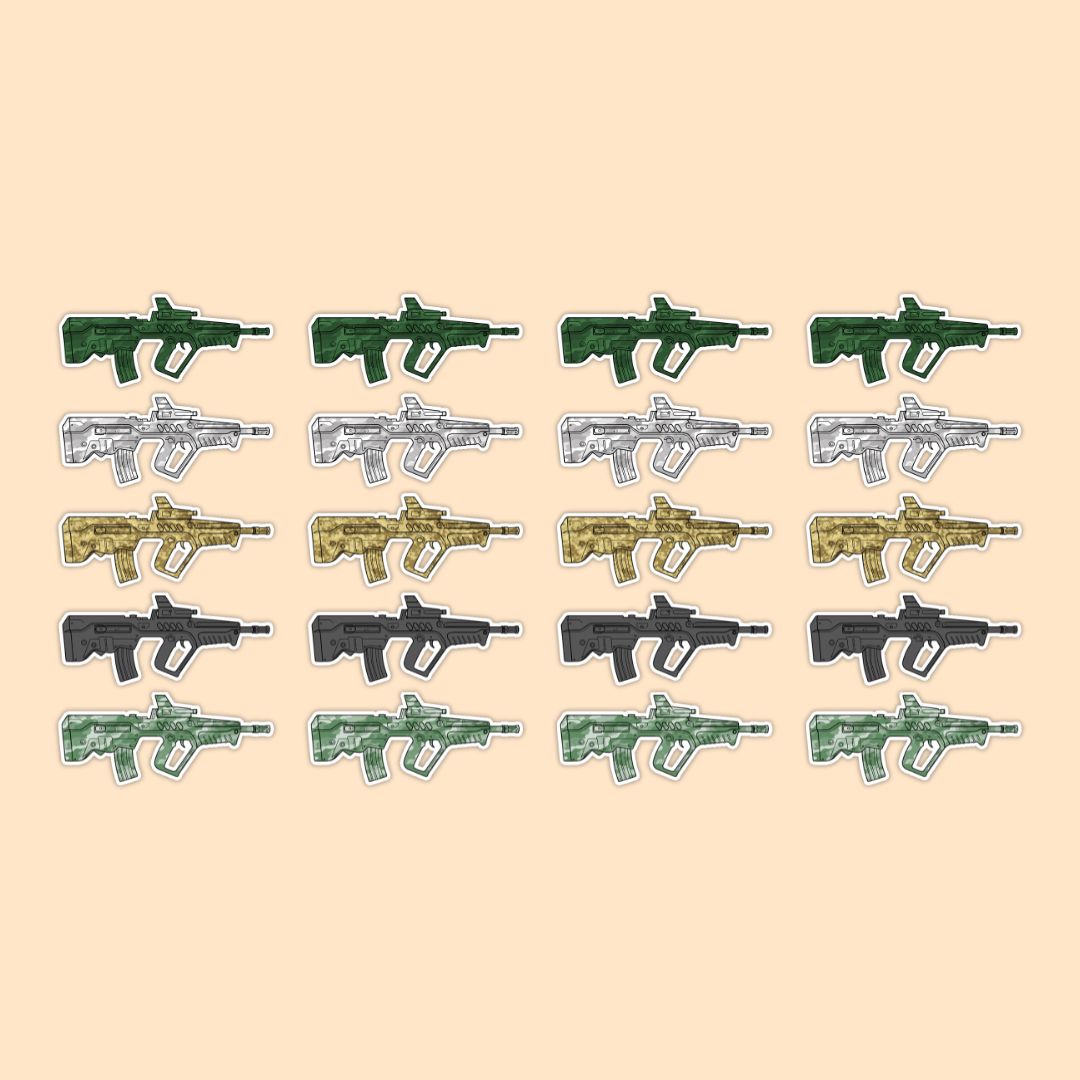 IWI Tavor Tactical Vector Vinyl Sticker | Iconic Bullpup Design