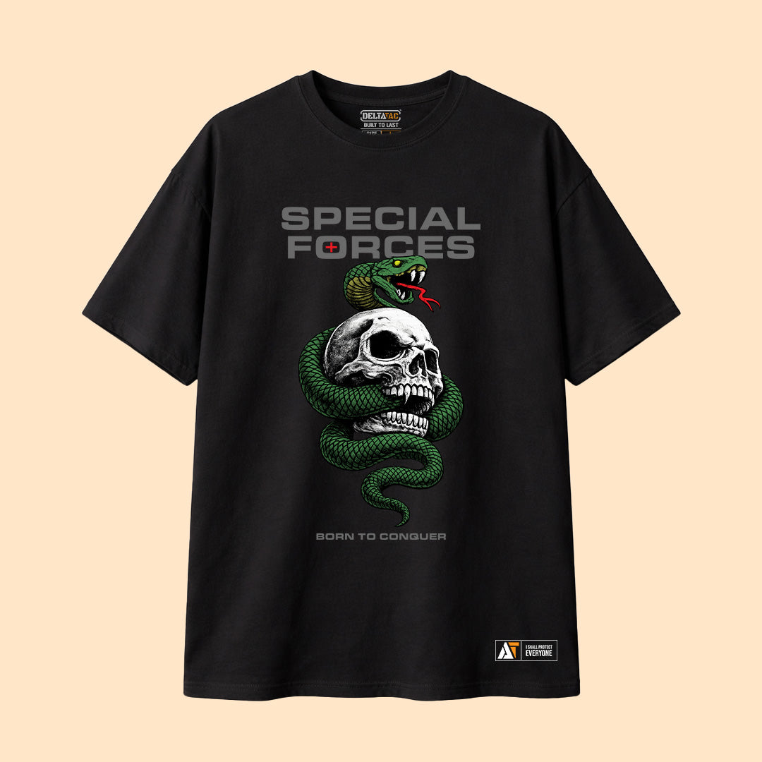 Special Forces Skull Snake T-Shirt