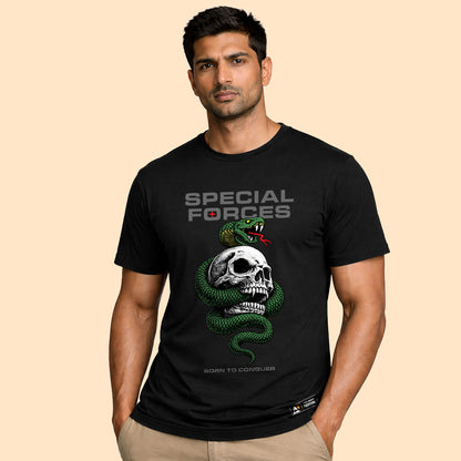 Special Forces Skull Snake T-Shirt