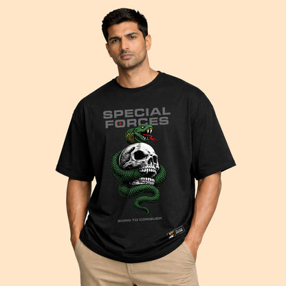 Special Forces Skull Snake T-Shirt