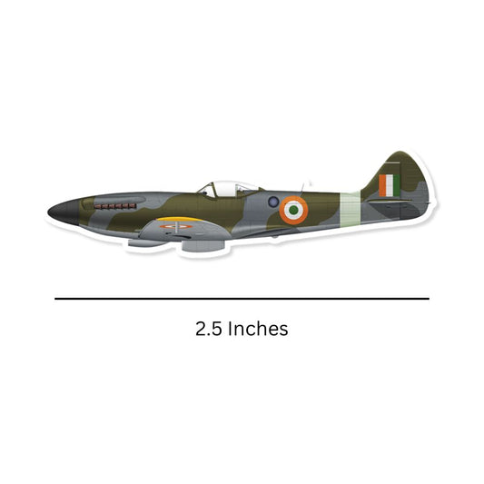 Mini Supermarine Spitfire Sticker (Pack of 2) - Mini Military Stickers